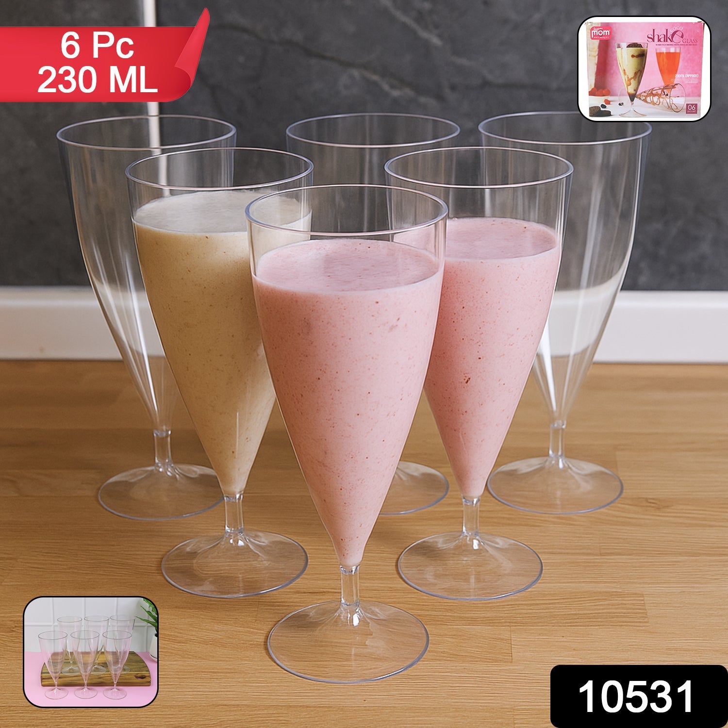 Supermom Plastic Shake Coco Glass Set Supermom Plastic Shake Coco Glass Set